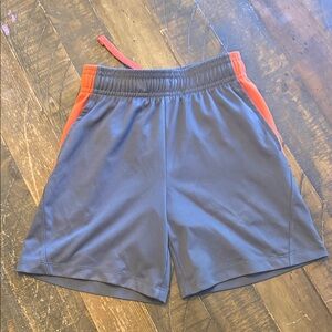 All in Motion Athletic Shorts in Gray and Orange